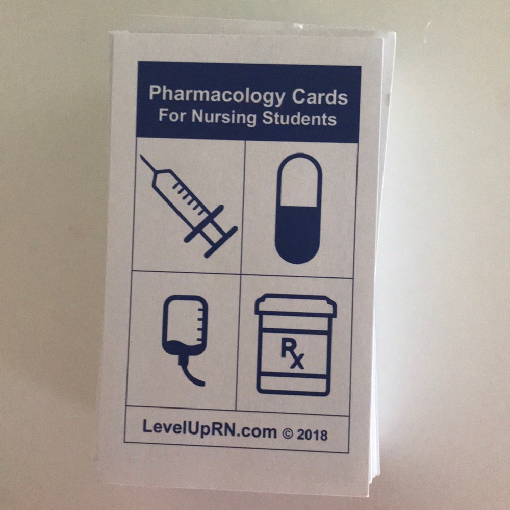 Pharmacology cards !! Good for studying for ATI